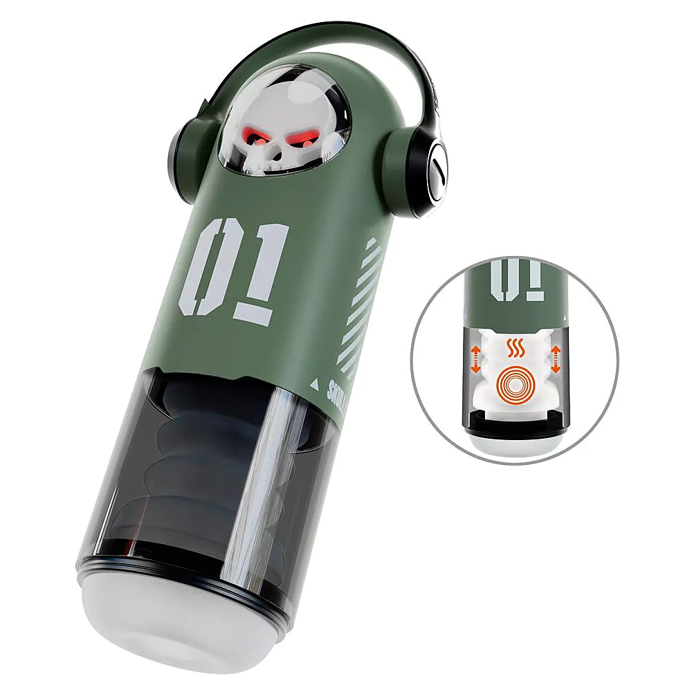 Skull Masturbateur avec 3 Fonctions - Miniature 2