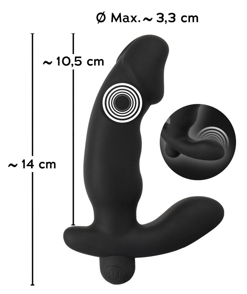 Cock-Shaped Butt Plug with Vibration - Miniature 4