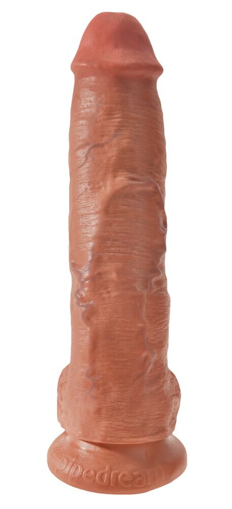 10" Cock with Balls Tan - Miniature 3