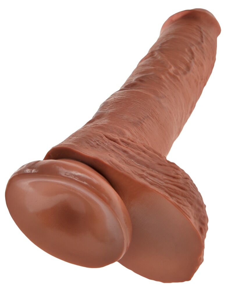 10" Cock with Balls Tan - Miniature 5