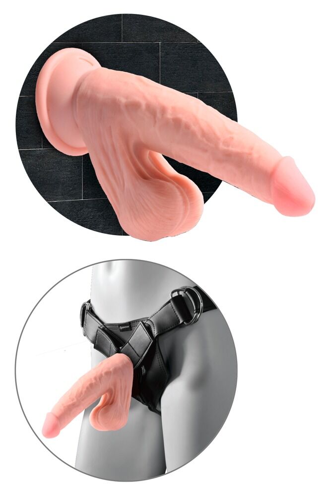 Triple Density Cock with Swinging Balls 26cm - Miniature 4