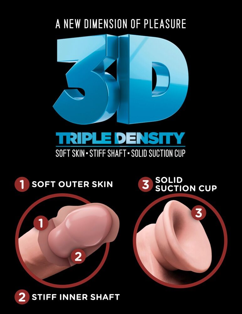9" Triple Density Cock - Miniature 5