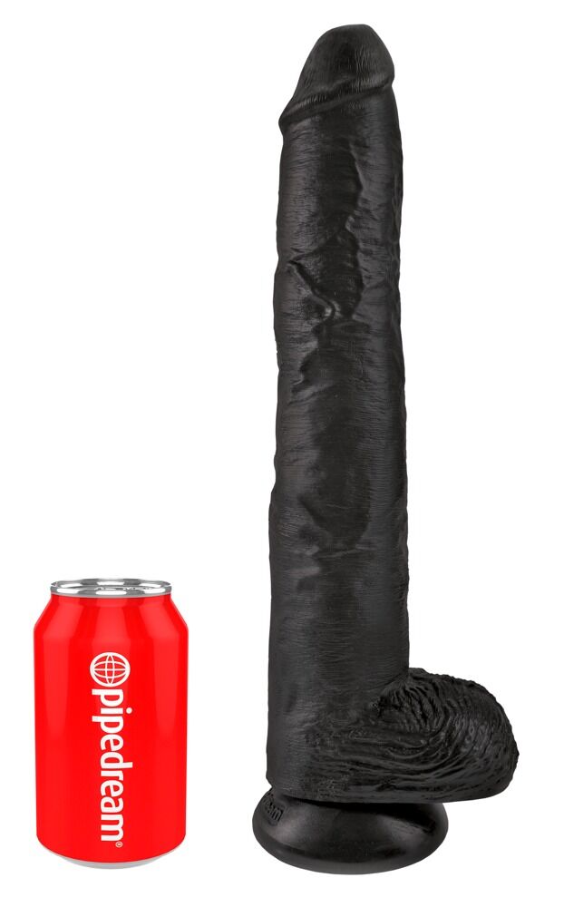 14" Cock with Balls Noir - Miniature 2