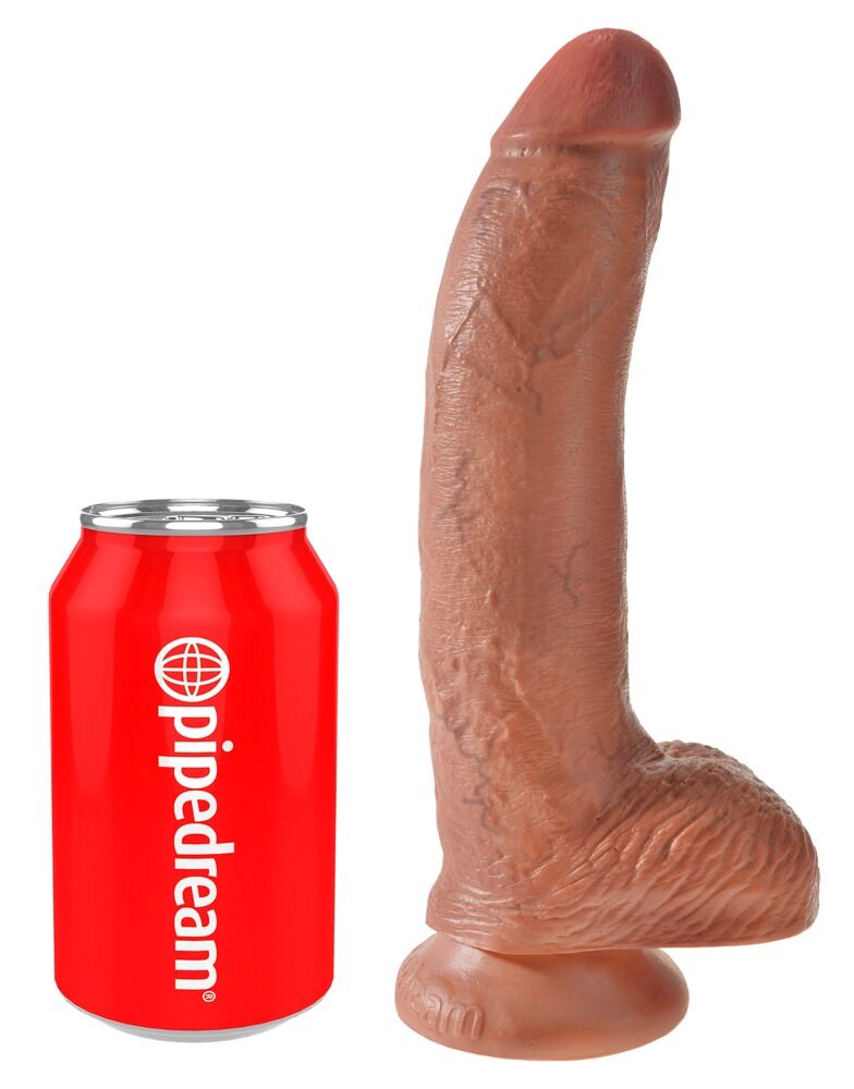 Cock 9" with Balls Tan - Miniature 2