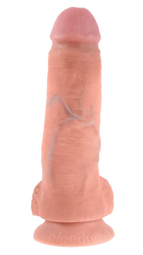 8" Cock with Balls Peau Claire - Miniature 3