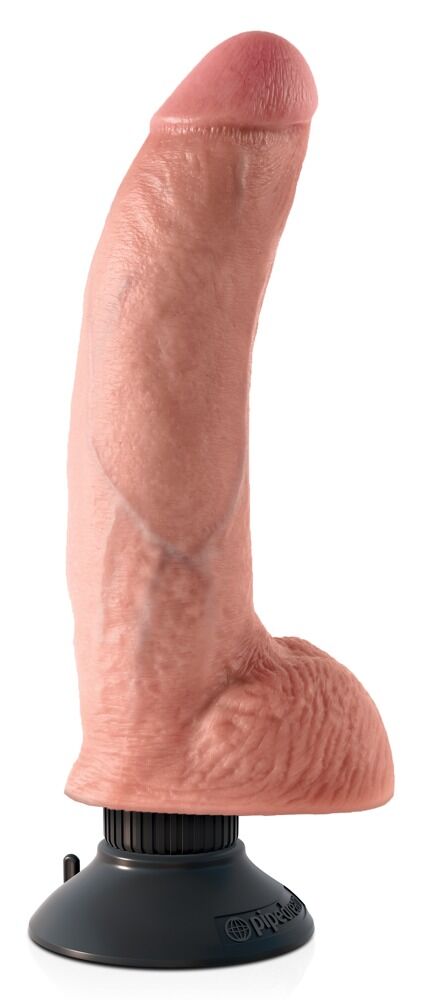 9" Vibrating Cock with Balls - Miniature 2