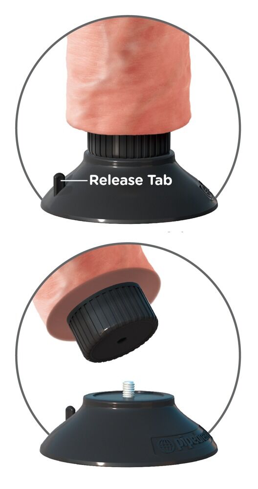 9" Vibrating Cock with Balls - Miniature 4