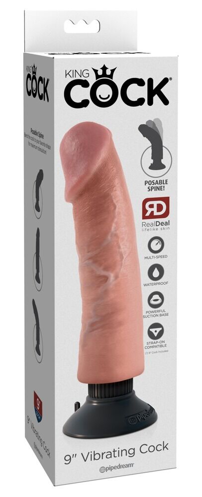 9" Vibrating Cock - Image 1