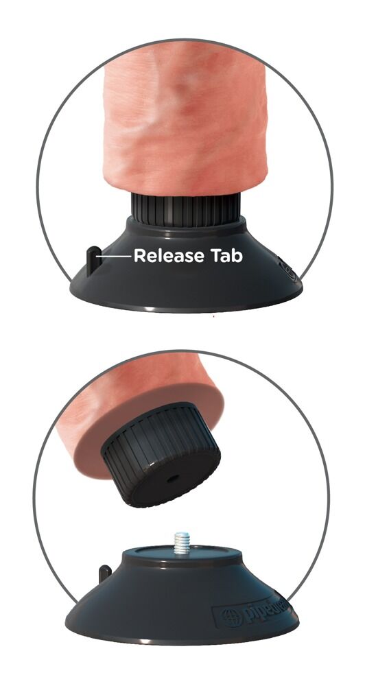 8" Vibrating Cock with Balls - Miniature 4