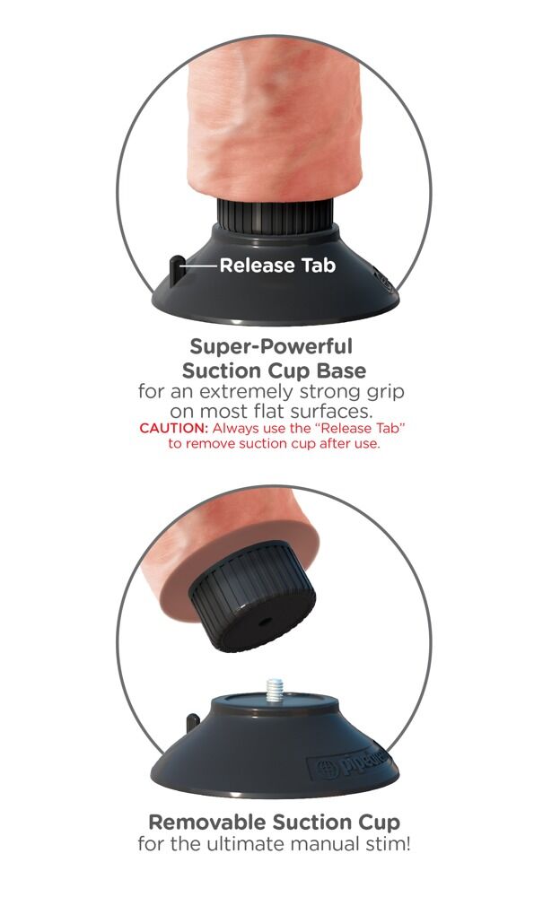 10" Vibrating Cock with Balls - Miniature 4