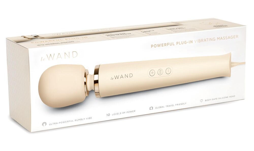 Powerful Plug-In Vibrating Massager Blanc - Image 1
