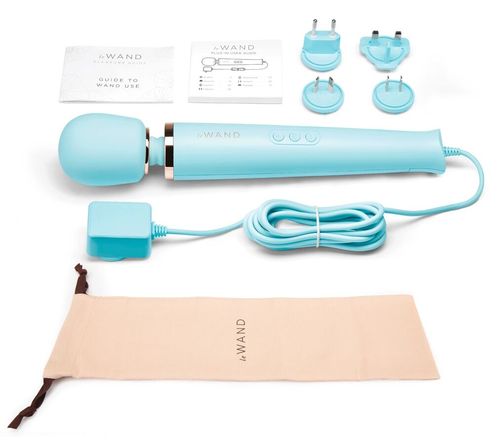 Powerful Plug-In Vibrating Massager Bleu - Miniature 5