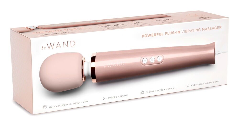 Powerful Plug-In Vibrating Massager Rose - Image 1