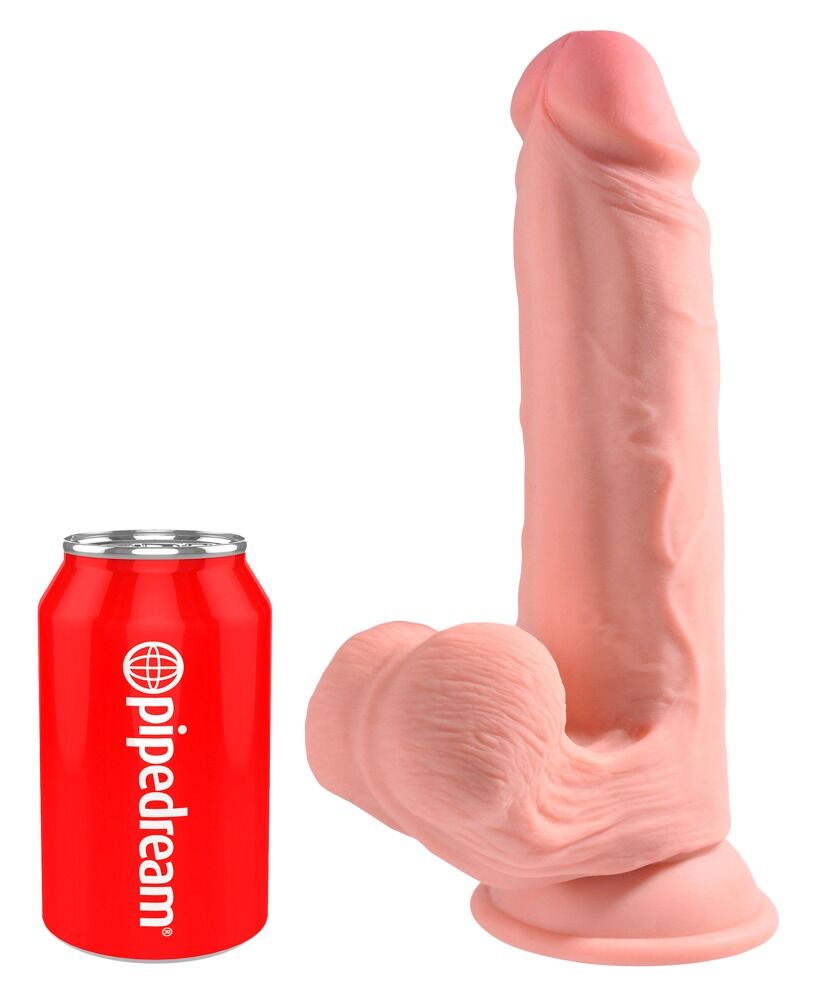 Gode avec Testicules 26 cm Triple Density King Cock Plus 3D - Miniature 3