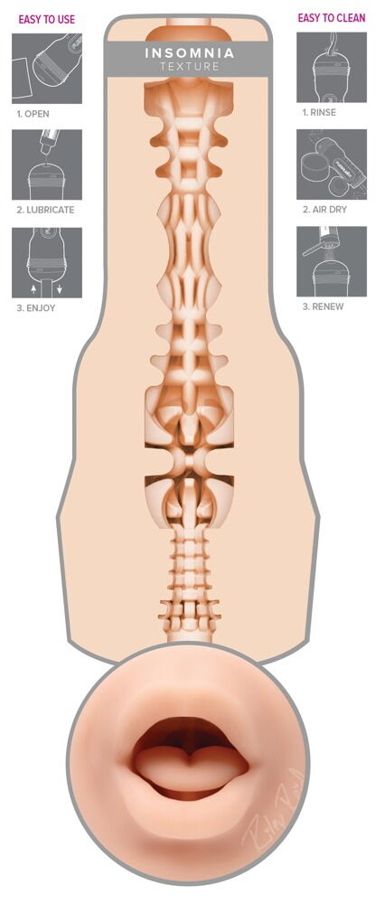 Masturbateur Bouche Insomnia Riley Reid - Miniature 4