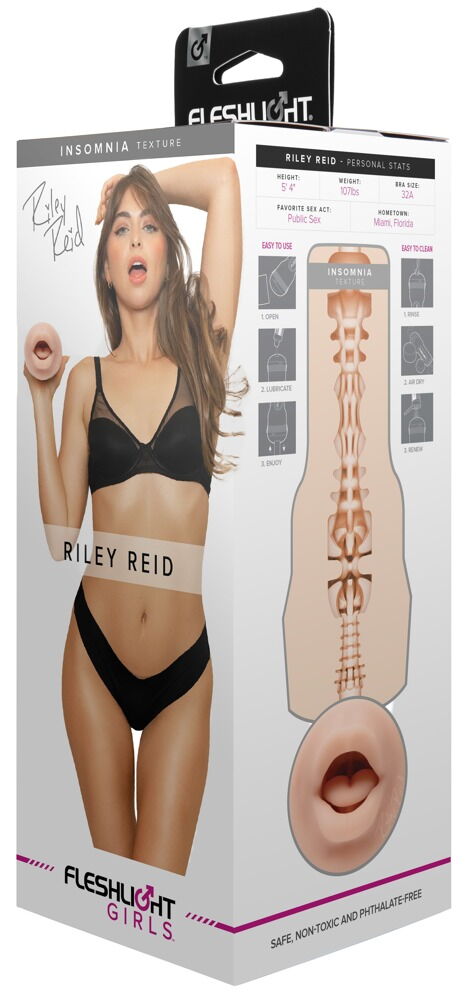 Masturbateur Bouche Insomnia Riley Reid - Miniature 5