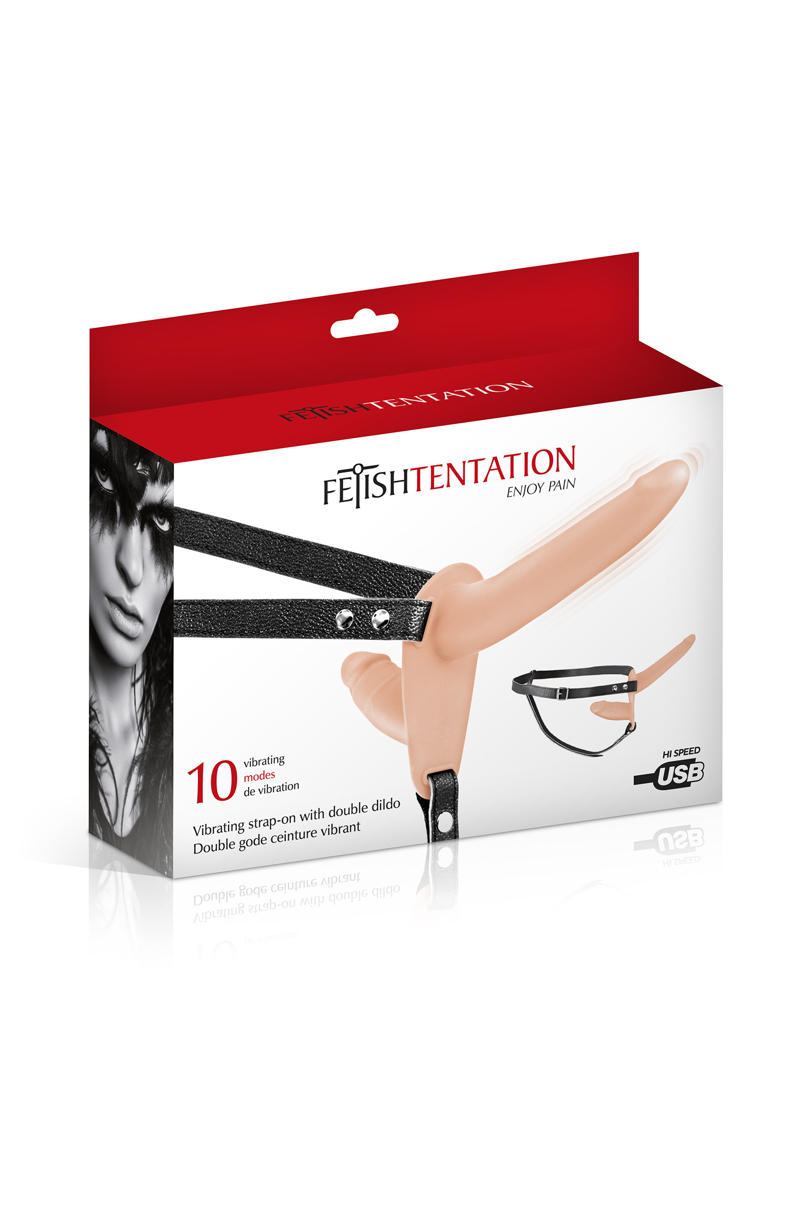 Gode ceinture double strap-on vibrant chair - Miniature 2