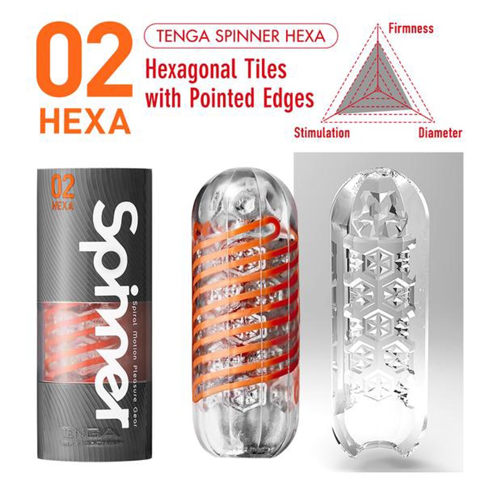Masturbateur Tenga Spinner Hexa Shell - Miniature 4