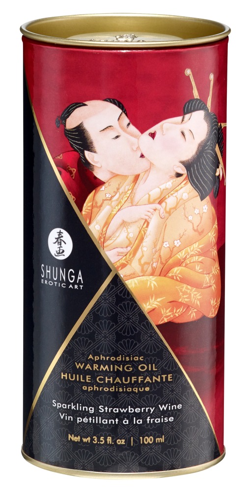 Huile de Massage Chauffante Aphrodisiaque Stranwberry - Miniature 3