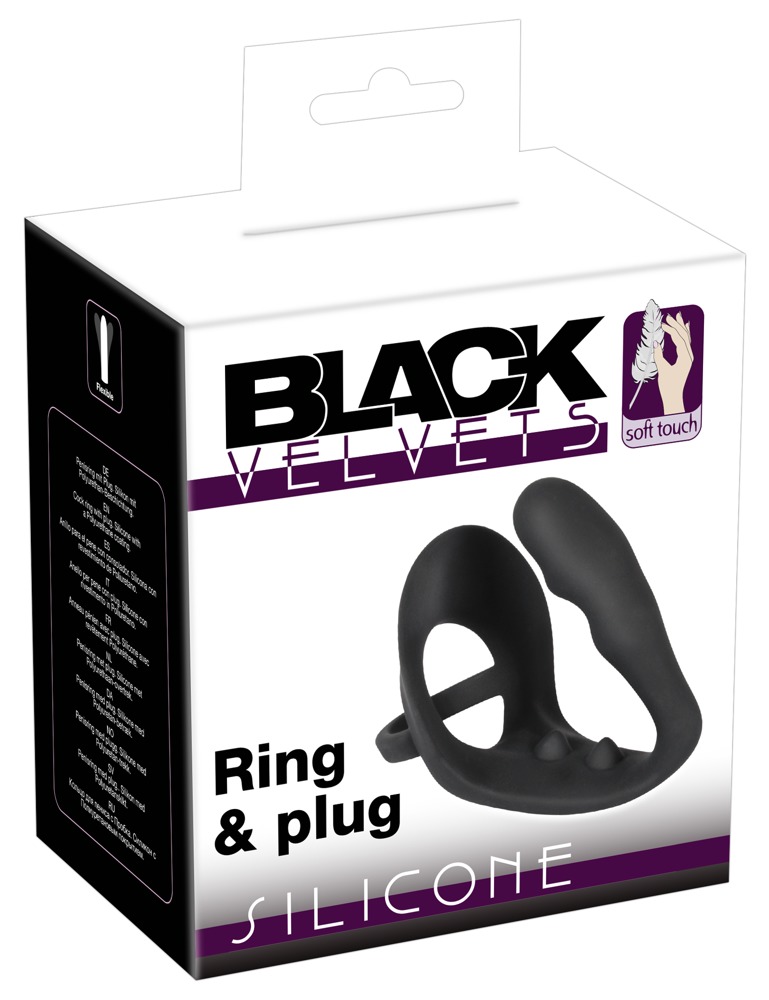 Ring & plug Black velvets