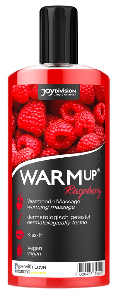 Huile de massage chauffante WARMup Raspberry 150 ml - Image 1