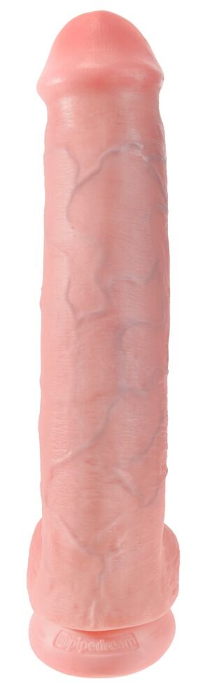 Gode ventouse avec testicules 38,1cm King Cock - Miniature 3