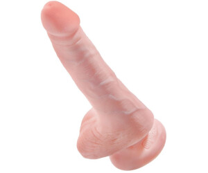 Gode ventouse avec testicules 15,2cm King Cock - Miniature 4