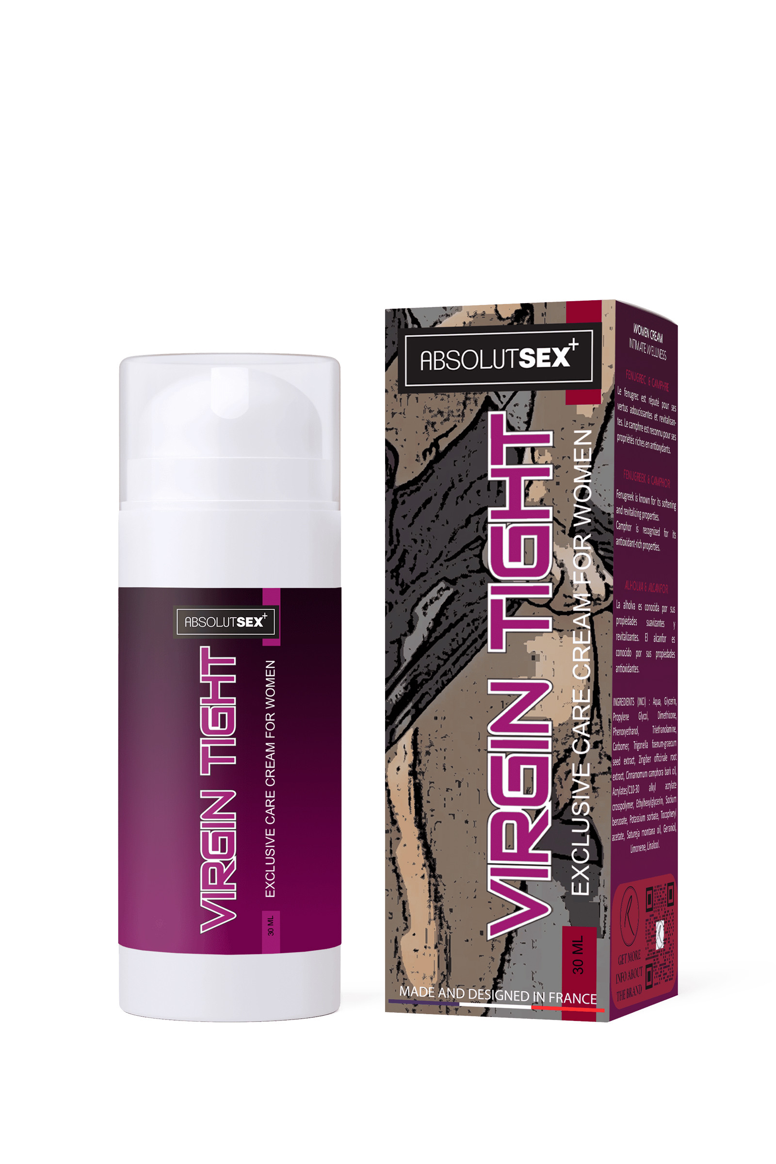 Crème de massage pour Lèvres Virgin tight 30ml - Miniature 3