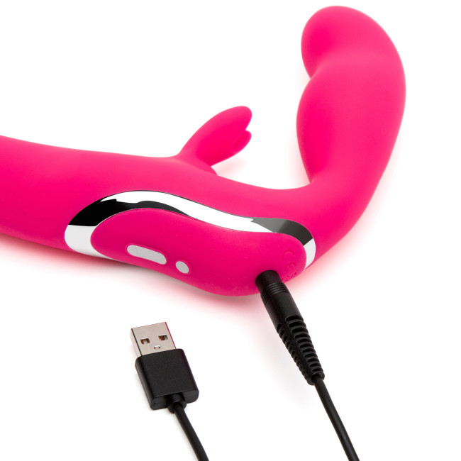 Strap-on rabbit vibrant Rechargeable Happy Rabbit - Miniature 4
