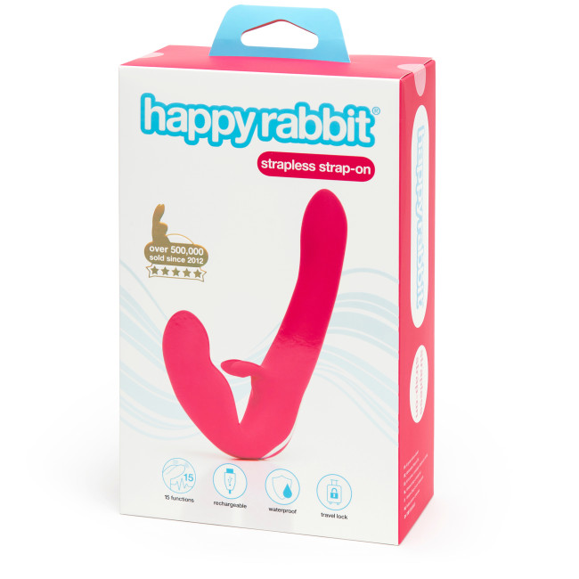 Strap-on rabbit vibrant Rechargeable Happy Rabbit - Miniature 5