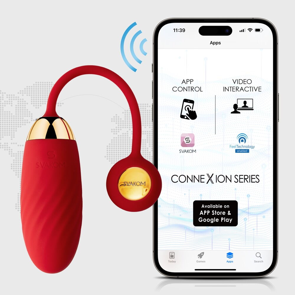 Oeuf Vibrant Connecté Ella Neo Rouge - Miniature 2