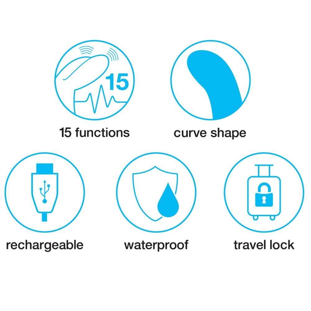 Vibromasseur Rabbit Slimline Curve rechargeable - Miniature 3