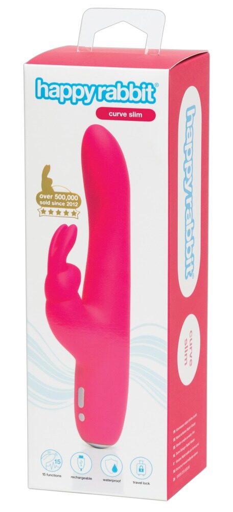 Vibromasseur Rabbit Slimline Curve rechargeable - Miniature 5