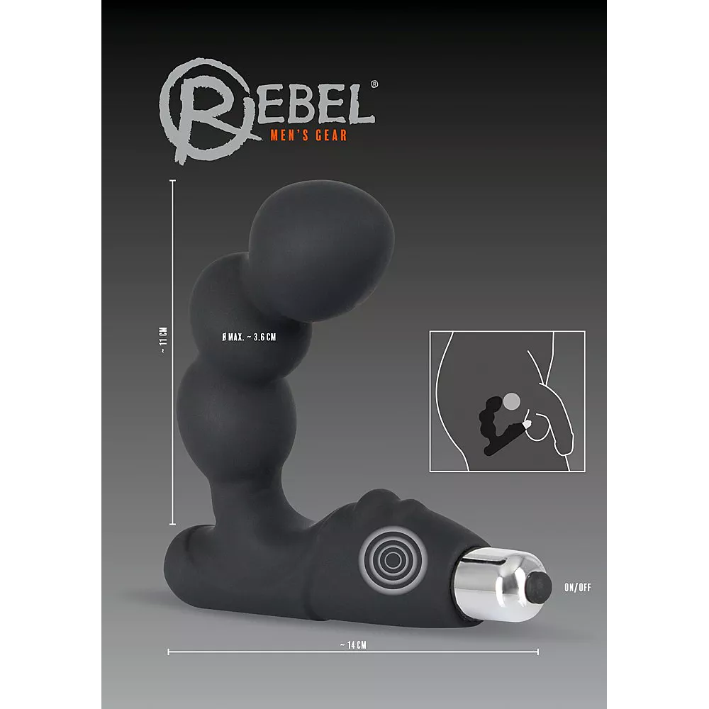 Stimulateur Prostatique Vibrant Rebel Bead-shaped Prostate Stimulator - Miniature 2