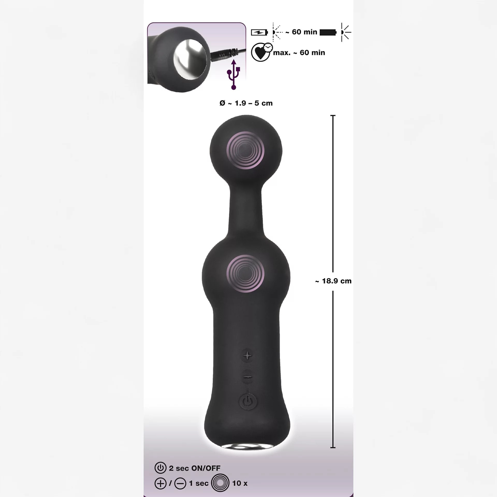 Stimulateur Prostatique Vibrant Prostate Vibrator - Miniature 4