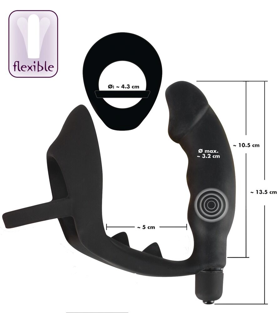 Ring & Vibro Plug noir - Miniature 5