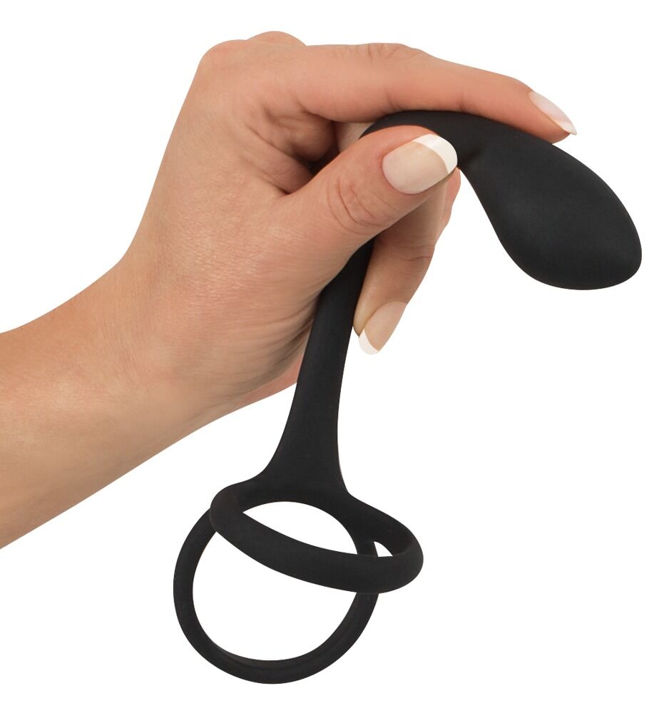 Plug Anal avec anneau pénis/testicules - Miniature 2