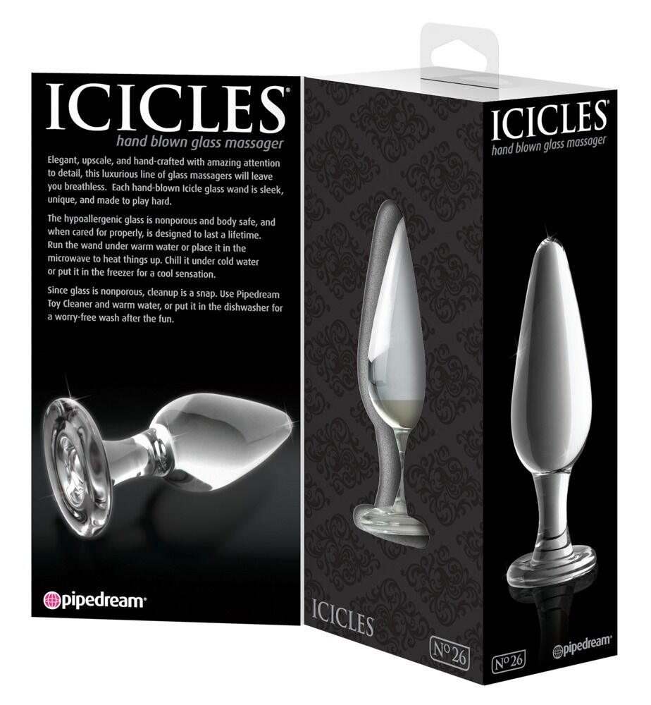 Plug Anal en Verre Icicles N°26 - Miniature 3