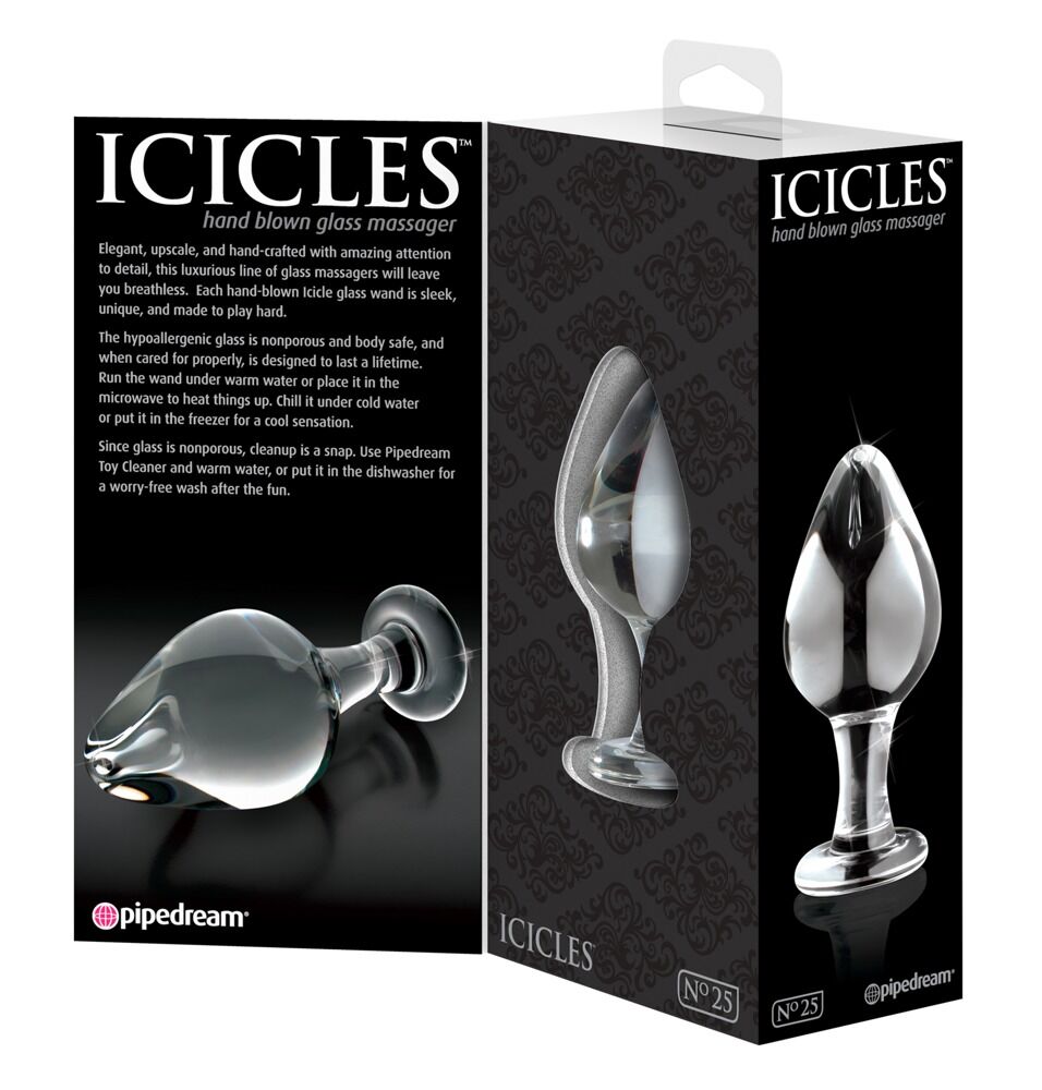 Plug Anal en Verre Icicles N°25 - Miniature 3