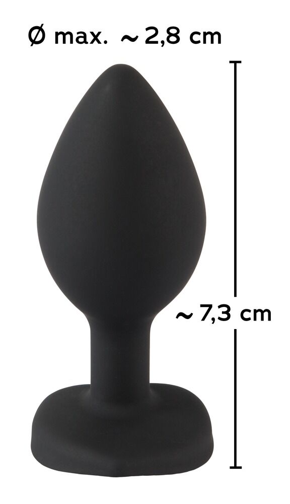 Plug Anal coeur silicone - Miniature 4