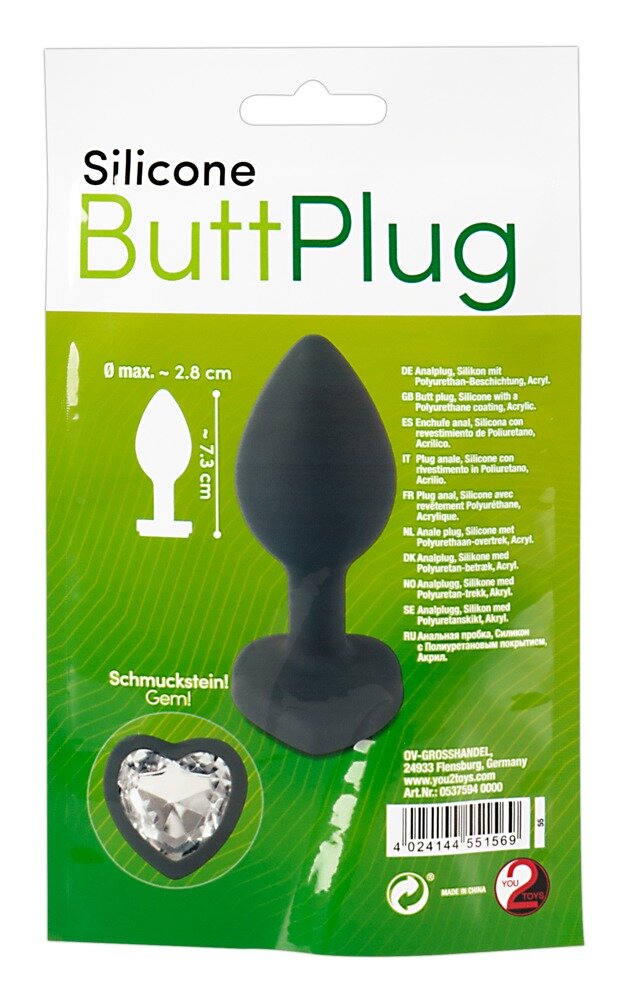 Plug Anal coeur silicone - Miniature 5
