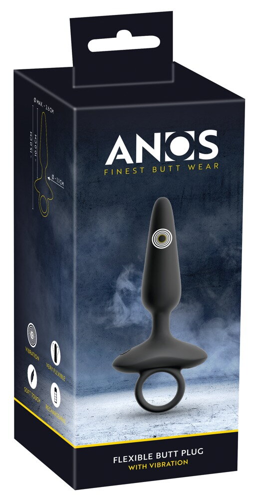 Plug Anal Vibrant avec anneau de maintien Anos - Miniature 5