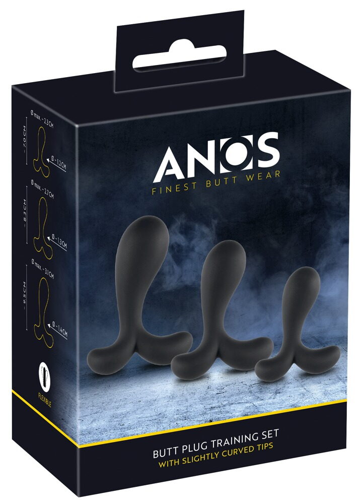 Kit Plug Anal 3 pièces Anos - Miniature 4