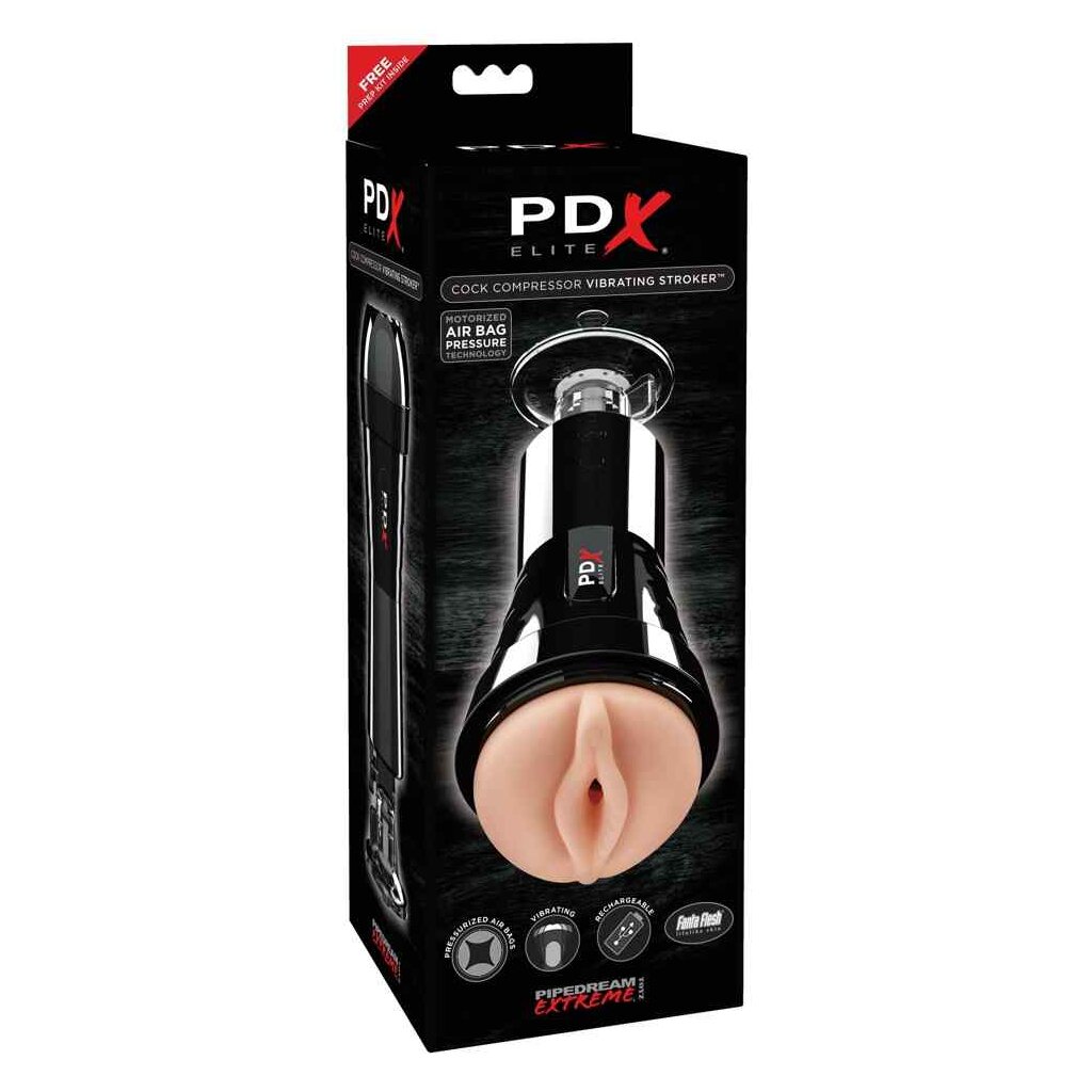 Masturbateur vagin avec ventouse Elite Cock Compressor Vibrator PDX