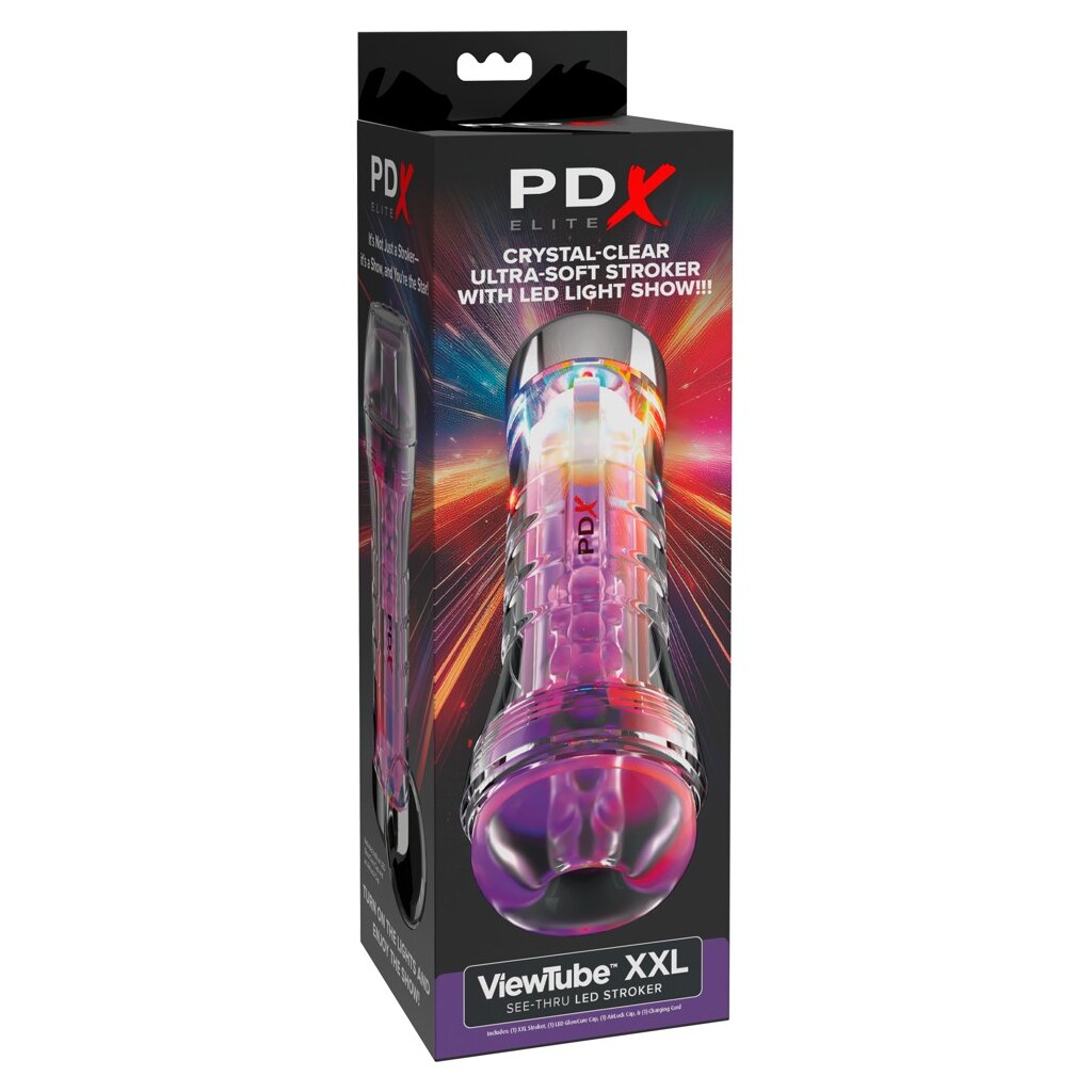 Masturbateur transparent lumineux Viewtube XXL