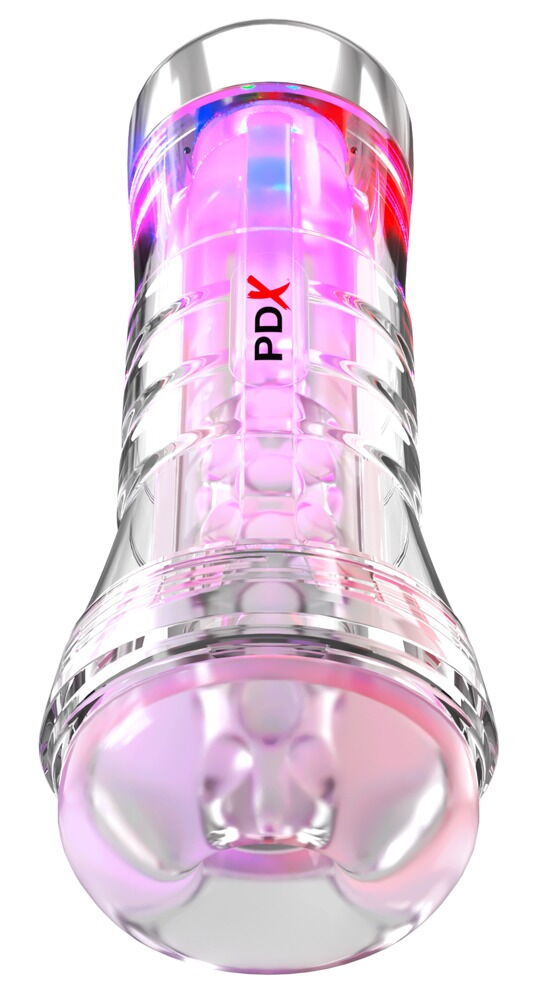 Masturbateur transparent lumineux Viewtube XXL - Miniature 3