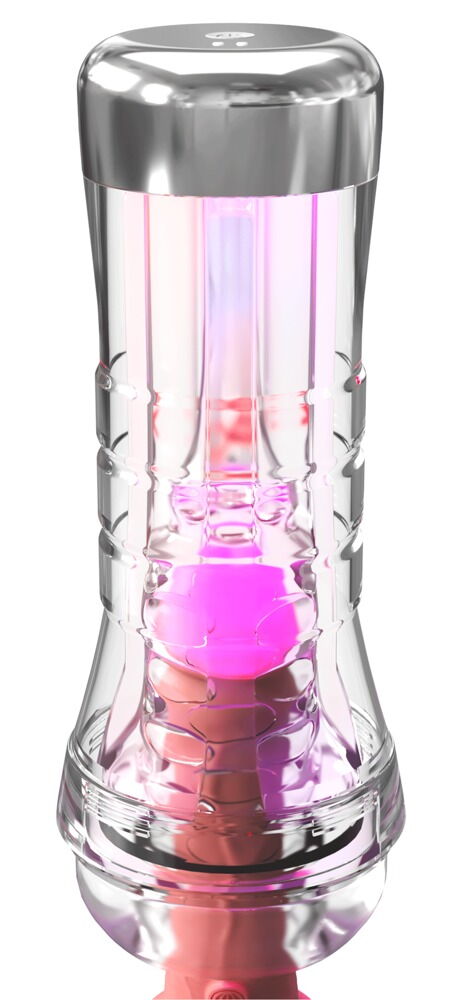 Masturbateur transparent lumineux Viewtube XXL - Miniature 4