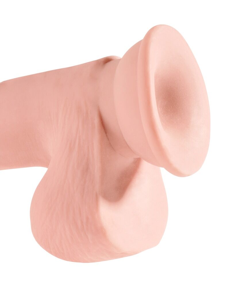 Gode Ventouse 3D avec testicules 16,5cm 7,5" - Miniature 4