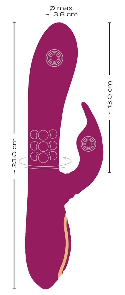 Vibromassaur rabbit 3 Function Javida - Miniature 4
