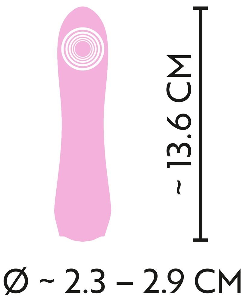 Mini vribromasseur rose Cuties - Miniature 5